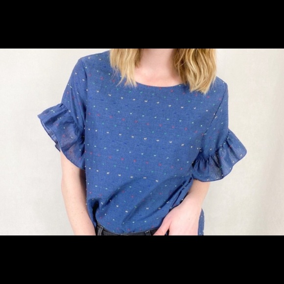 Drew Flutter Sleeve Statement Top - Picture 4 of 4